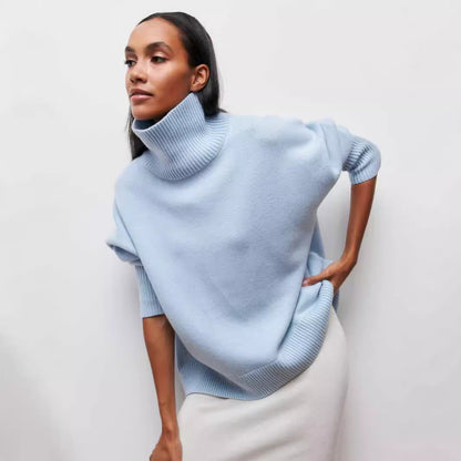 Pull – Col Roulé & Matière Enveloppante
