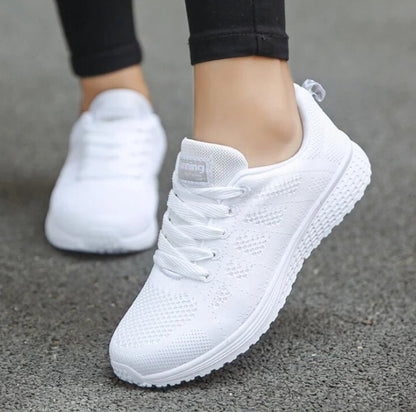 Sneakers – Semelle Compensée & Tige Mesh