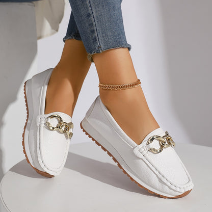 Mocassins à Chaîne – Chic Sans Effort