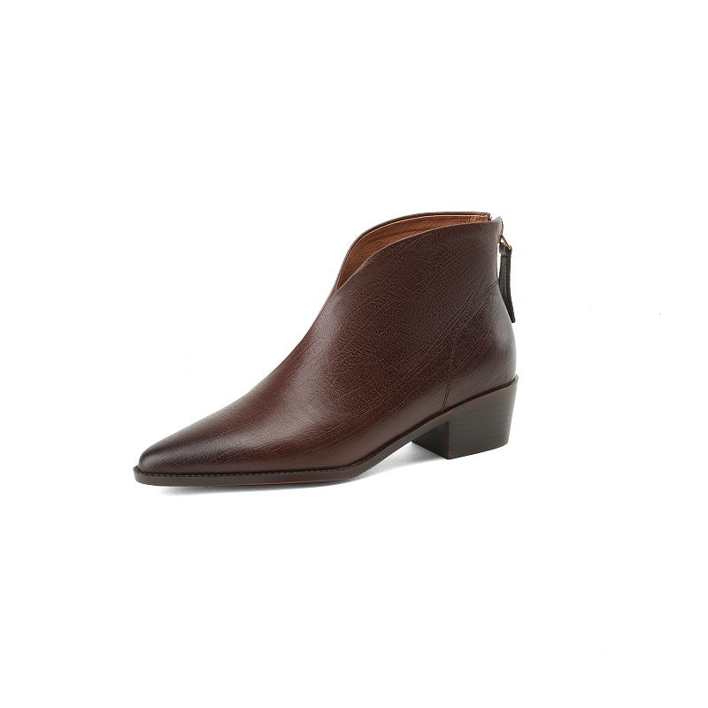 Bottines – Cuir Véritable & Bout Pointu