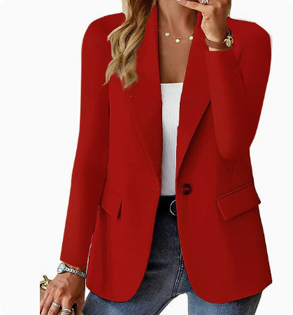 Blazer – Coupe Structurée & Bouton Élégant