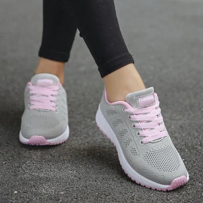 Sneakers – Semelle Compensée & Tige Mesh