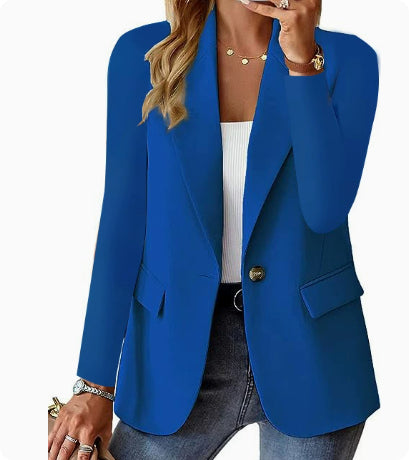 Blazer – Coupe Structurée & Bouton Élégant