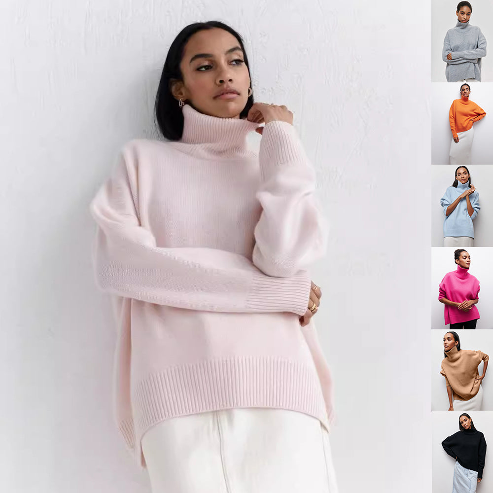 Pull – Col Roulé & Matière Enveloppante