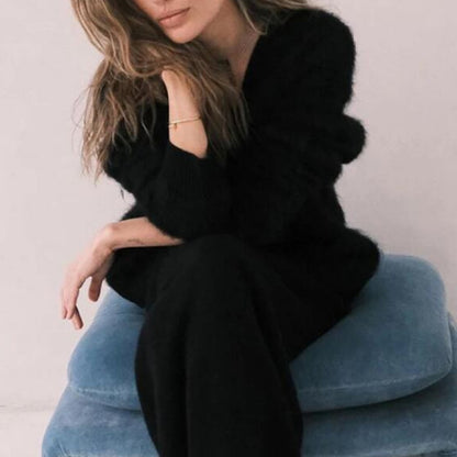 Cardigan – Col V & Boutons Dorés