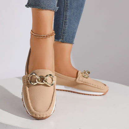 Mocassins à Chaîne – Chic Sans Effort