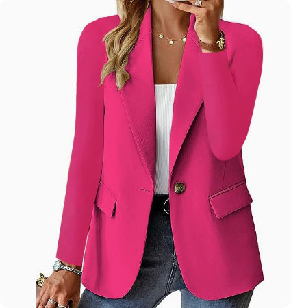 Blazer – Coupe Structurée & Bouton Élégant