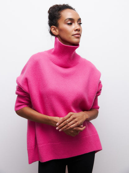 Pull – Col Roulé & Matière Enveloppante