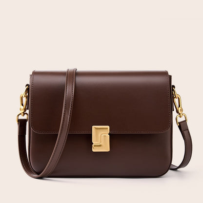 Sac Bandoulière Cuir Rétro Urbain – Coloris Marron – Reveriya