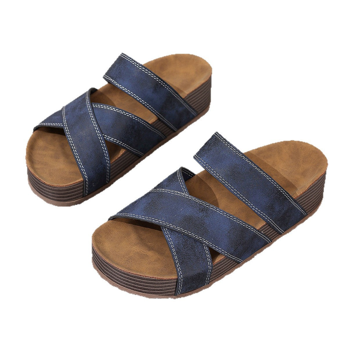 Sandales Rétro à Semelle Plate – Légèreté & Caractère