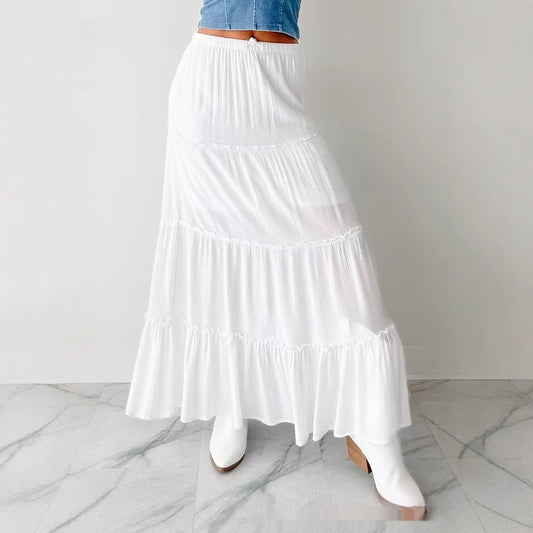 Jupe – Volants Étagés & Fluidité Naturelle