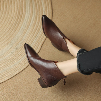 Bottines – Cuir Véritable & Bout Pointu