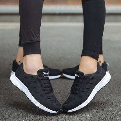 Sneakers – Semelle Compensée & Tige Mesh