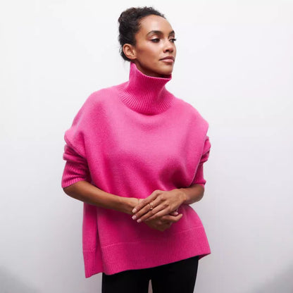 Pull – Col Roulé & Matière Enveloppante