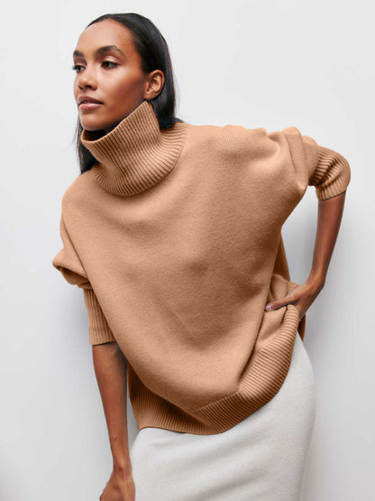 Pull – Col Roulé & Matière Enveloppante