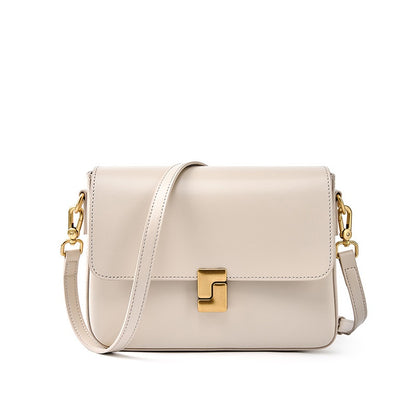 Sac Bandoulière Cuir Rétro Urbain – Coloris Beige – Reveriya