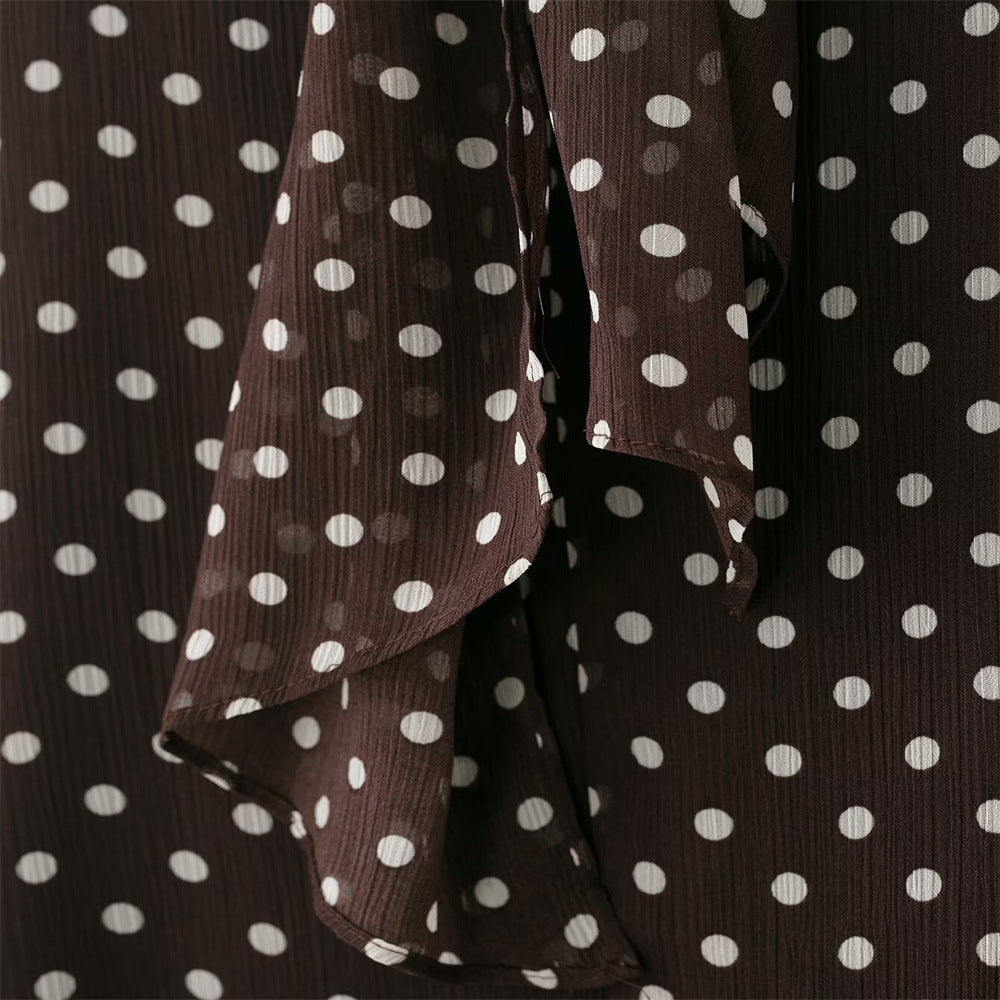 Chemise – Pois & Nœud Satiné