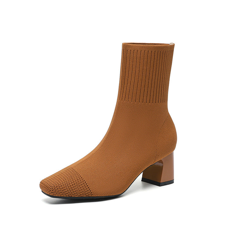 Bottines à Talon Carré – Élégance & Maintien au Quotidien
