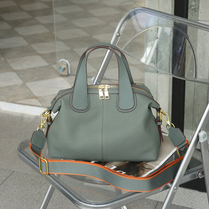 Sac Bandoulière Cuir Première Couche – Élégance Structurée