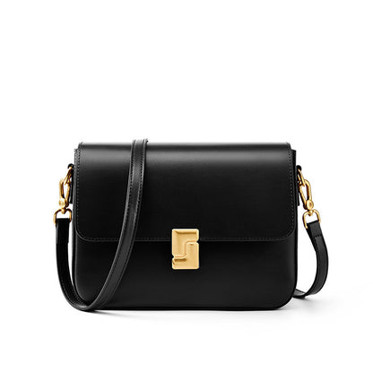 Sac Bandoulière Cuir Rétro Urbain – Coloris Noir– Reveriya