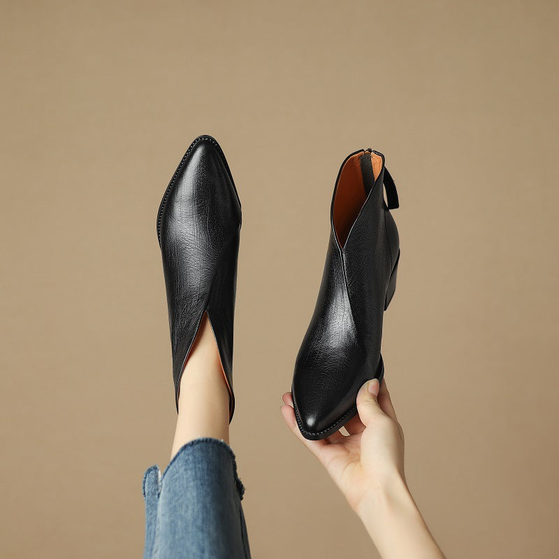 Bottines – Cuir Véritable & Bout Pointu