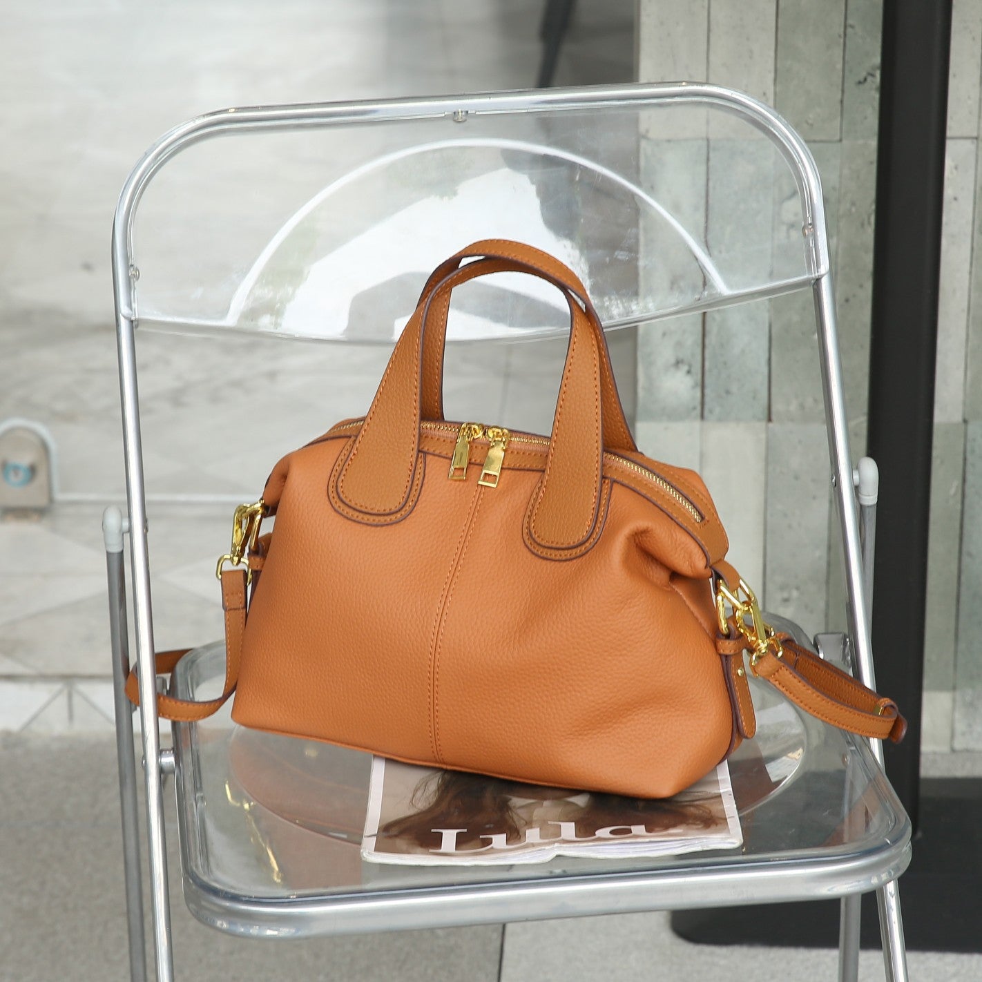 Sac Bandoulière Cuir Première Couche – Élégance Structurée
