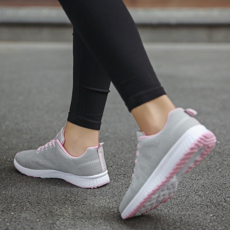 Sneakers – Semelle Compensée & Tige Mesh