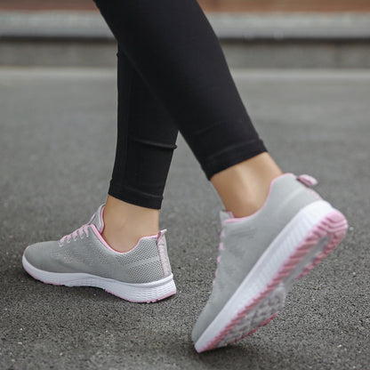 Sneakers – Semelle Compensée & Tige Mesh