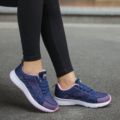 Sneakers – Semelle Compensée & Tige Mesh